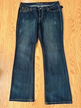 INC International Concepts Dark Indigo Flare Jeans